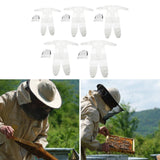 Maxbell Bee Suit Comfortable with Hood Beekeeping Clothing for Farm Adults Women Men 165cm