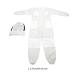 Maxbell Bee Suit Comfortable with Hood Beekeeping Clothing for Farm Adults Women Men 170cm