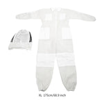 Maxbell Bee Suit Comfortable with Hood Beekeeping Clothing for Farm Adults Women Men 175cm