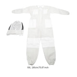 Maxbell Bee Suit Comfortable with Hood Beekeeping Clothing for Farm Adults Women Men 180cm