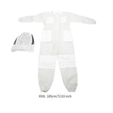 Maxbell Bee Suit Comfortable with Hood Beekeeping Clothing for Farm Adults Women Men 185cm