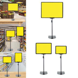 Maxbell Supermarket Price Label Stand Reusable Business Black Adjustable Sign Holder A3 Frame