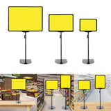 Maxbell Supermarket Price Label Stand Reusable Business Black Adjustable Sign Holder A3 Frame