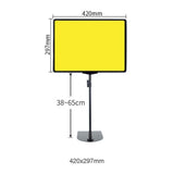 Maxbell Supermarket Price Label Stand Reusable Business Black Adjustable Sign Holder A3 Frame