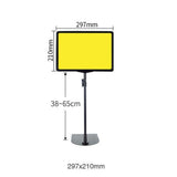 Maxbell Supermarket Price Label Stand Reusable Business Black Adjustable Sign Holder A4 Frame