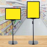 Maxbell Supermarket Price Label Stand Reusable Business Black Adjustable Sign Holder A4 Frame