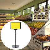 Maxbell Supermarket Price Label Stand Reusable Business Black Adjustable Sign Holder A5 Frame