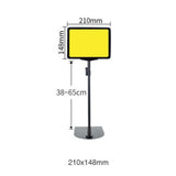 Maxbell Supermarket Price Label Stand Reusable Business Black Adjustable Sign Holder A5 Frame