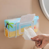 Maxbell Tissue Cases Metal Toilet Easy to Install Metal Wire Tissue Box Rack Hanging black