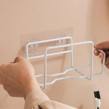 Maxbell Tissue Cases Metal Toilet Easy to Install Metal Wire Tissue Box Rack Hanging black