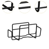 Maxbell Tissue Cases Metal Toilet Easy to Install Metal Wire Tissue Box Rack Hanging black