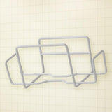 Maxbell Tissue Cases Metal Toilet Easy to Install Metal Wire Tissue Box Rack Hanging white