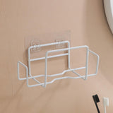 Maxbell Tissue Cases Metal Toilet Easy to Install Metal Wire Tissue Box Rack Hanging white