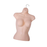 Maxbell Female Molded Shapely Torso Fashion Sewing Dress Form Hanging Form with Hook skin color