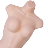 Maxbell Female Molded Shapely Torso Fashion Sewing Dress Form Hanging Form with Hook skin color