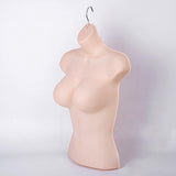 Maxbell Female Molded Shapely Torso Fashion Sewing Dress Form Hanging Form with Hook skin color
