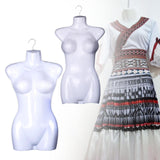 Maxbell Hanging Mannequin Female Torso Body Form Dress Costume Mannequin Hanger Hook Height 67.5cm