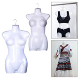 Maxbell Hanging Mannequin Female Torso Body Form Dress Costume Mannequin Hanger Hook Height 67.5cm