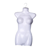 Maxbell Hanging Mannequin Female Torso Body Form Dress Costume Mannequin Hanger Hook Height 67.5cm