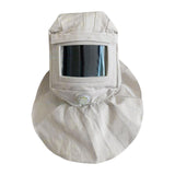 Maxbell Sandblasting Hood Cap Supplies Canvas Dustproof White Simple Using Shawl Cap