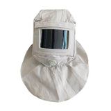 Maxbell Sandblasting Hood Cap Supplies Canvas Dustproof White Simple Using Shawl Cap