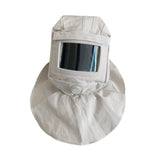Maxbell Sandblasting Hood Cap Supplies Canvas Dustproof White Simple Using Shawl Cap