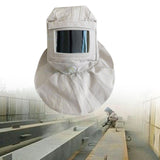 Maxbell Sandblasting Hood Cap Supplies Canvas Dustproof White Simple Using Shawl Cap