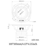 Maxbell Car Speaker Only 1 Piece Component Speaker 30W 4ω Door Speaker Audio Speaker