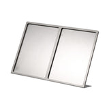 Maxbell Menu Display Stand Flyer Display Table Sign Stand for Hotel Restaurant Store 435x92x309mm A4 2 grids
