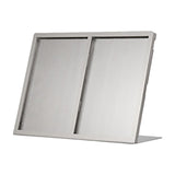 Maxbell Menu Display Stand Flyer Display Table Sign Stand for Hotel Restaurant Store 315x62x221mm A5 2 grids