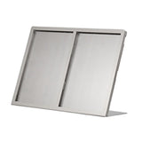 Maxbell Menu Display Stand Flyer Display Table Sign Stand for Hotel Restaurant Store 315x62x221mm A5 2 grids