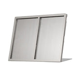 Maxbell Menu Display Stand Flyer Display Table Sign Stand for Hotel Restaurant Store 315x62x221mm A5 2 grids