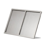 Maxbell Menu Display Stand Flyer Display Table Sign Stand for Hotel Restaurant Store 315x62x221mm A5 2 grids