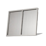 Maxbell Menu Display Stand Flyer Display Table Sign Stand for Hotel Restaurant Store 315x62x221mm A5 2 grids