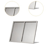 Maxbell Menu Display Stand Flyer Display Table Sign Stand for Hotel Restaurant Store 315x62x221mm A5 2 grids