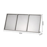 Maxbell Menu Display Stand Flyer Display Table Sign Stand for Hotel Restaurant Store 650x92x309mm A4 3 grids
