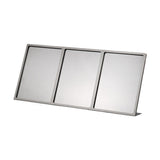 Maxbell Menu Display Stand Flyer Display Table Sign Stand for Hotel Restaurant Store 650x92x309mm A4 3 grids