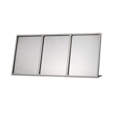 Maxbell Menu Display Stand Flyer Display Table Sign Stand for Hotel Restaurant Store 650x92x309mm A4 3 grids