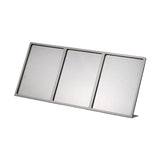 Maxbell Menu Display Stand Flyer Display Table Sign Stand for Hotel Restaurant Store 650x92x309mm A4 3 grids
