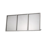 Maxbell Menu Display Stand Flyer Display Table Sign Stand for Hotel Restaurant Store 650x92x309mm A4 3 grids