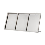 Maxbell Menu Display Stand Flyer Display Table Sign Stand for Hotel Restaurant Store 470x62x221mm A5 3 grids
