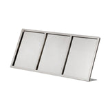 Maxbell Menu Display Stand Flyer Display Table Sign Stand for Hotel Restaurant Store 470x62x221mm A5 3 grids