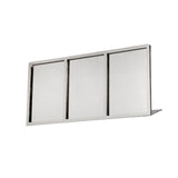 Maxbell Menu Display Stand Flyer Display Table Sign Stand for Hotel Restaurant Store 470x62x221mm A5 3 grids