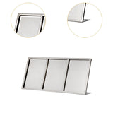 Maxbell Menu Display Stand Flyer Display Table Sign Stand for Hotel Restaurant Store 470x62x221mm A5 3 grids