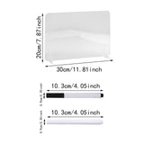 Maxbell Acrylic Dry Erasable Board Decorative Message Board for School Office Classroom