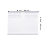 Maxbell 50Pcs Price Card Sign Merchandise Organizing Reusable Price Tag Holder