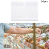 Maxbell 50Pcs Price Card Sign Merchandise Organizing Reusable Price Tag Holder