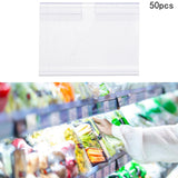 Maxbell 50Pcs Price Card Sign Merchandise Organizing Reusable Price Tag Holder