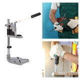 Maxbell Drill Stand Holder Adjustable Desktop Electric Drill Stand Drill Press Clamp Single Hole Holder