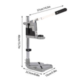 Maxbell Drill Stand Holder Adjustable Desktop Electric Drill Stand Drill Press Clamp Single Hole Holder